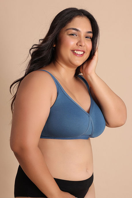 Zivame True Curv Double Layered Non Wired Full Coverage Super Support Bra - Real Teal — image 3